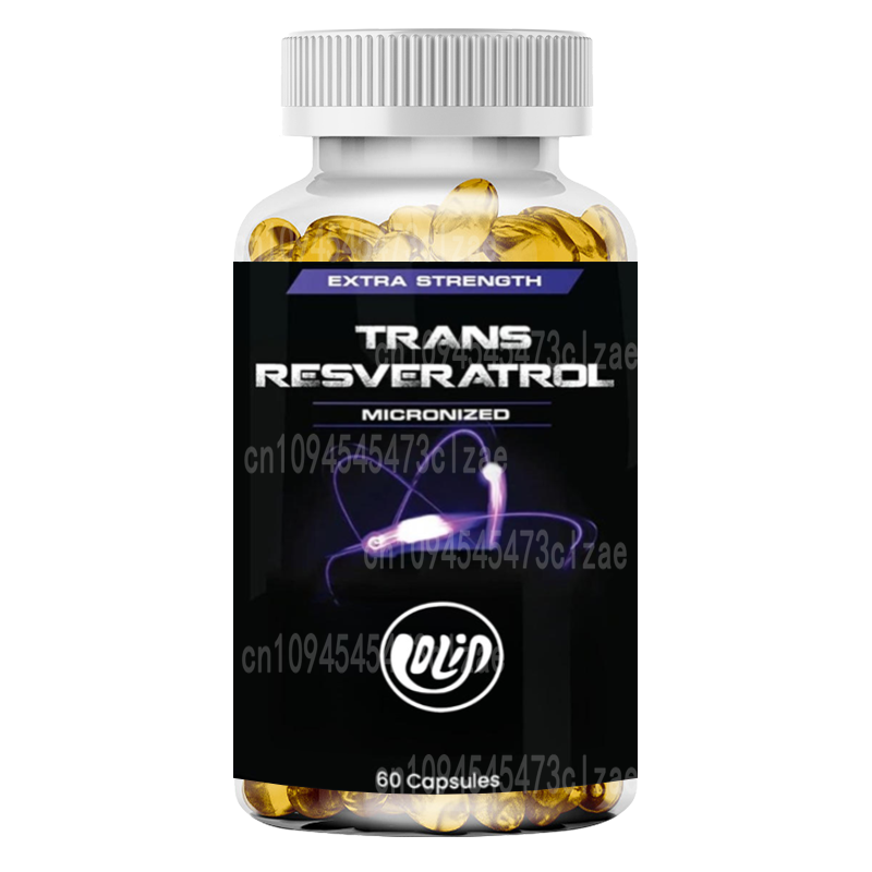 Resveratrol Capsule Anti Aging - Trans Resveratrol Supplement 1200mg. Highly Absorbable