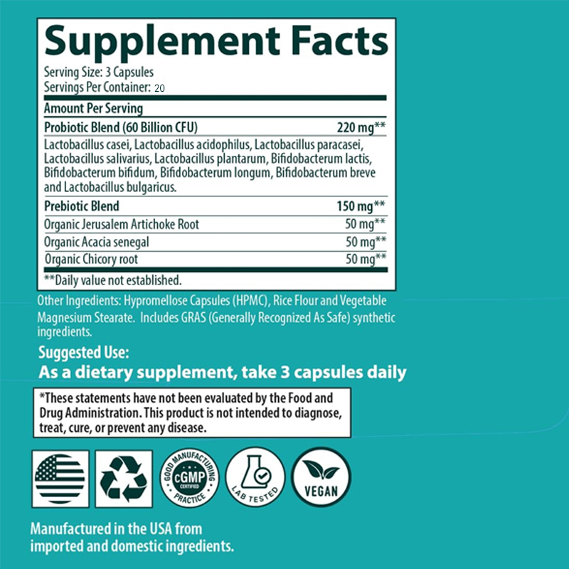Probiotics 60 Billion Colony U - Probiotic 60 Billion 评论和价格