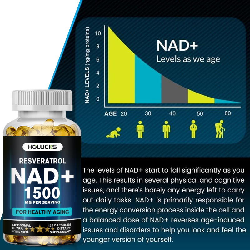 1500mg Anti-Aging NAD+ Capsule - Resveratrol Capsule Anti Aging 评论和价格