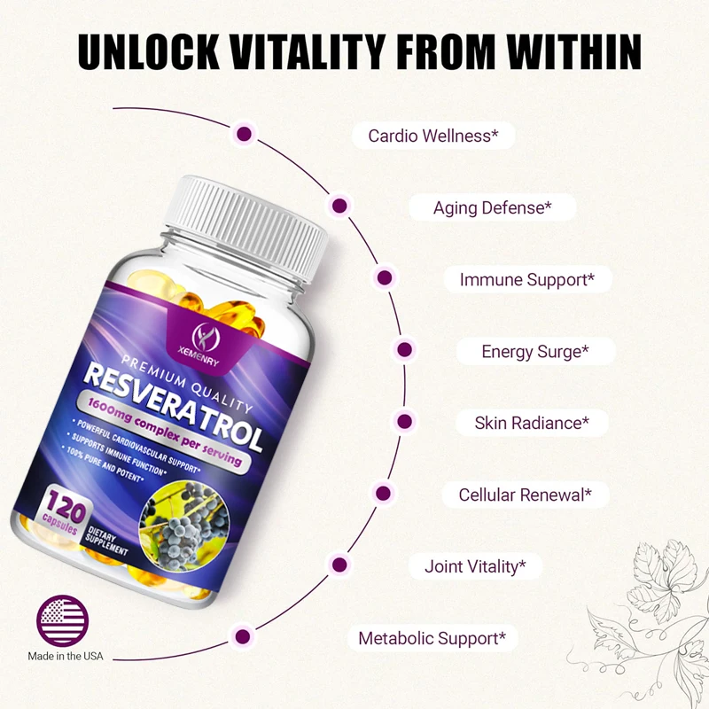 Resveratrol Capsules - Support - Resveratrol Capsule Anti Aging 评论和价格