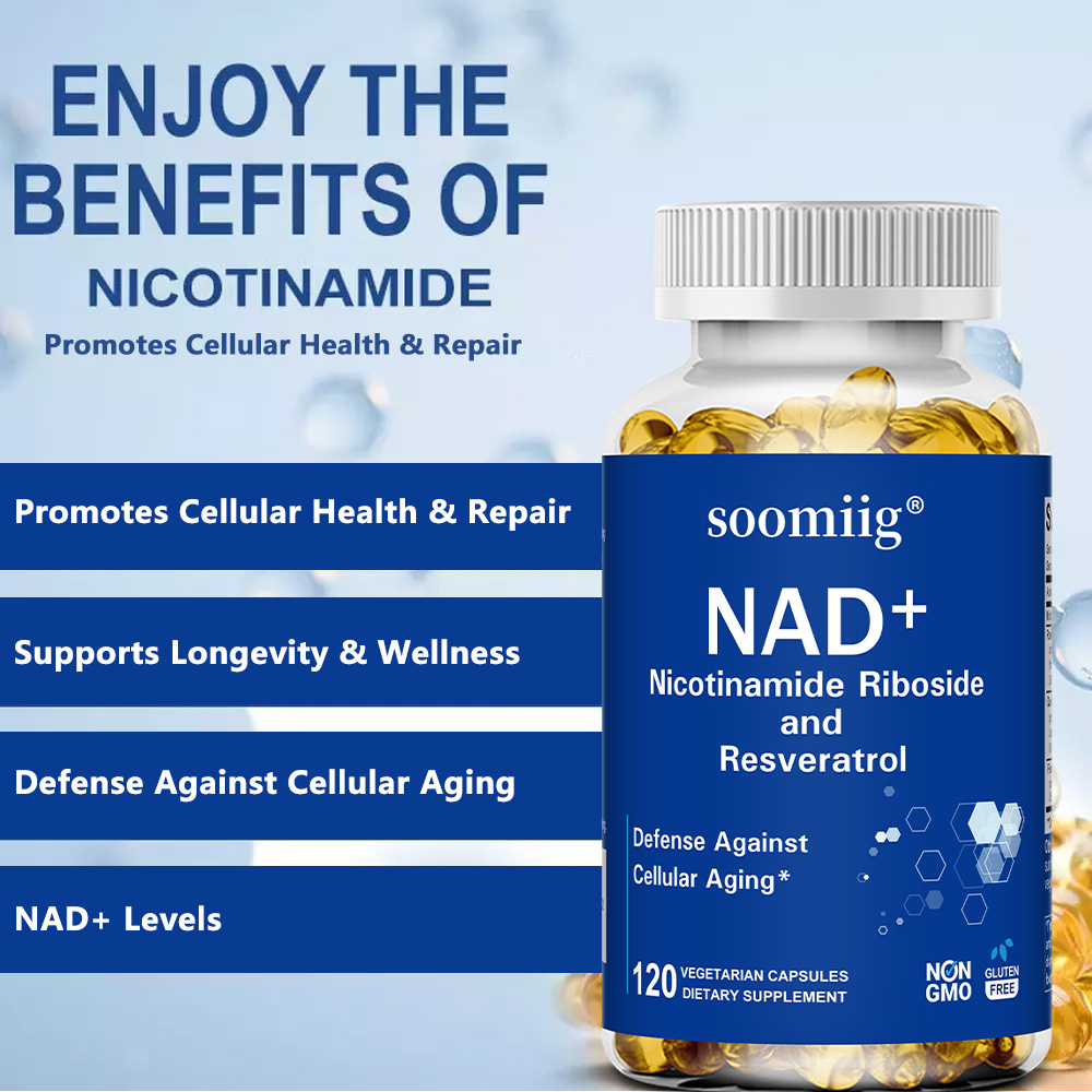 NAD Supplement - with Nicotina - Resveratrol Capsule Anti Aging 评论和价格