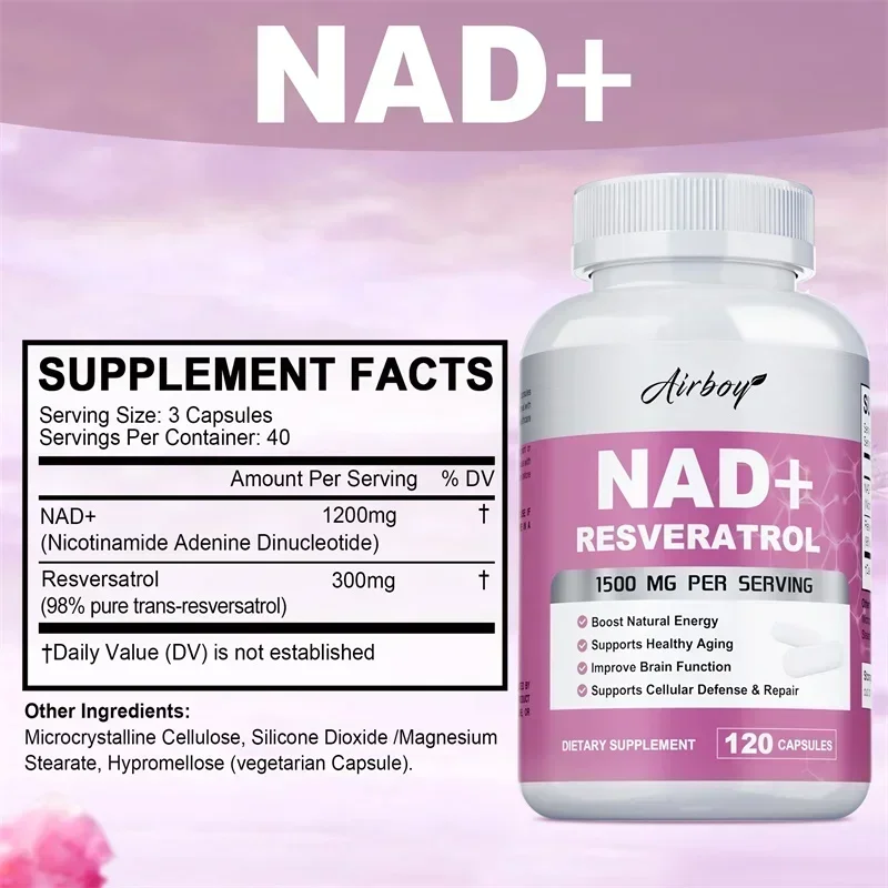 NAD + Resveratrol - Support Ce - Resveratrol Capsule Anti Aging 评论和价格
