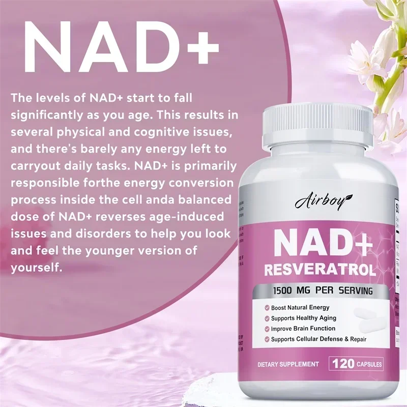 NAD + Resveratrol - Support Ce - Resveratrol Capsule Anti Aging 评论和价格