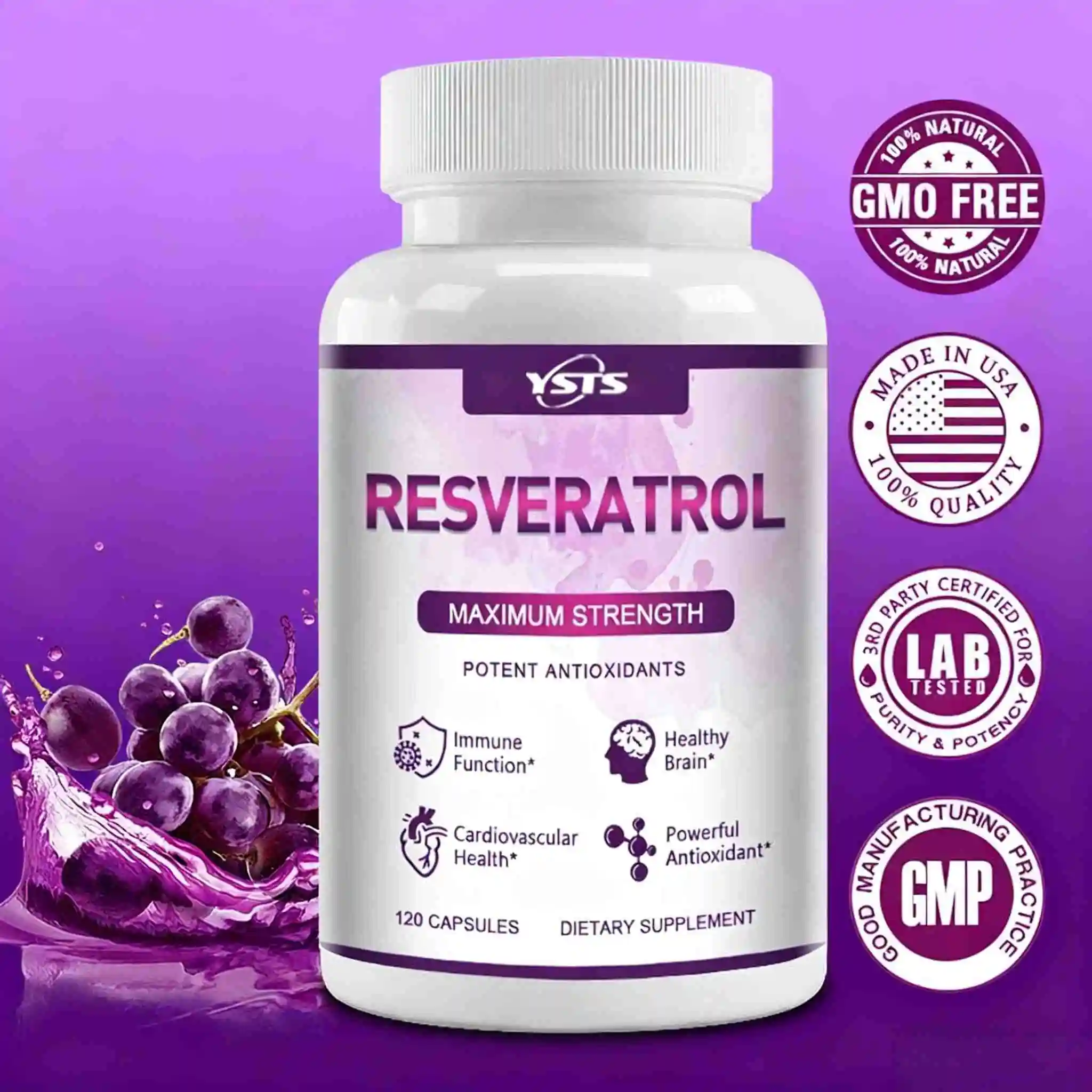 Resveratrol Capsules - Support - Resveratrol Capsule Anti Aging 评论和价格