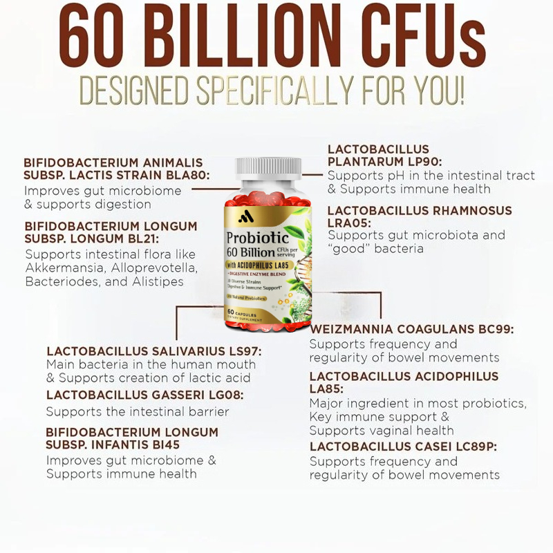 Each Serving Contains 60 Billi - Probiotic 60 Billion 评论和价格