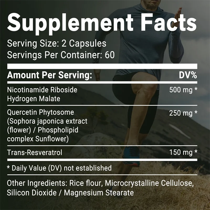 NAD+ Nicotinamide Riboside - A - Resveratrol Capsule Anti Aging 评论和价格