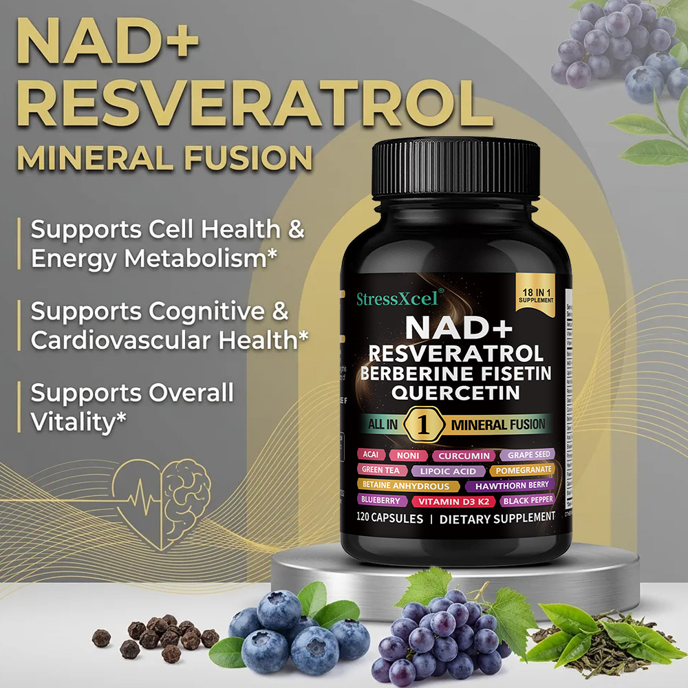 NAD+ Supplement with Resveratr - Resveratrol Capsule Anti Aging 评论和价格