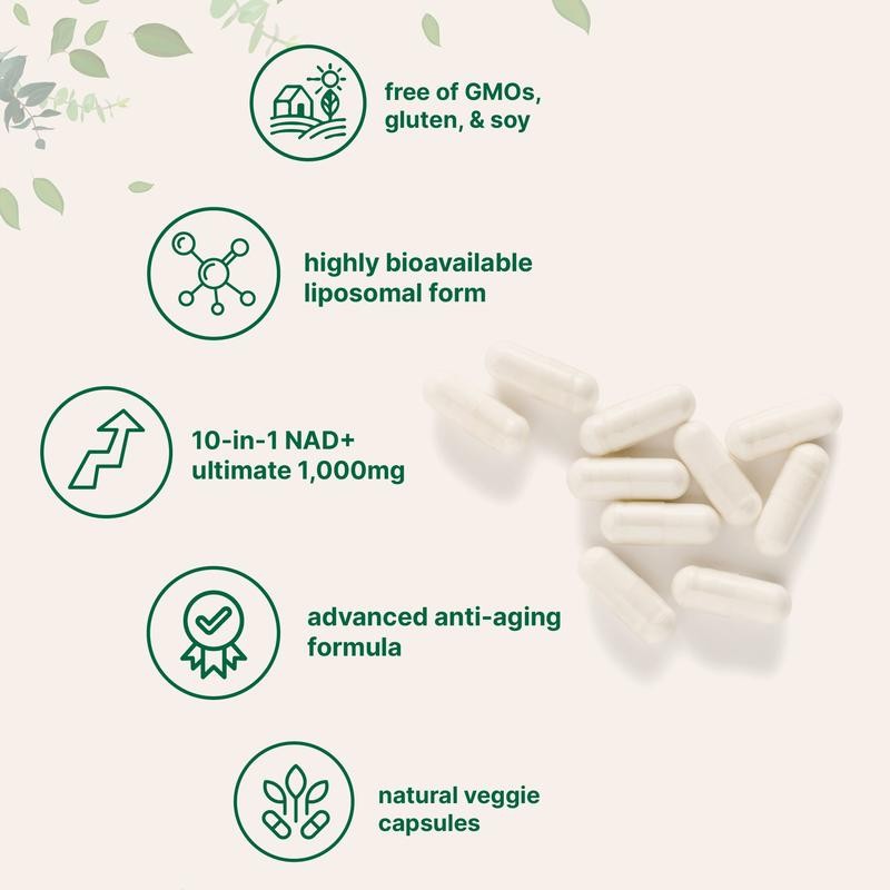 Extra Strength NAD Supplement  - Resveratrol Capsule Anti Aging 评论和价格