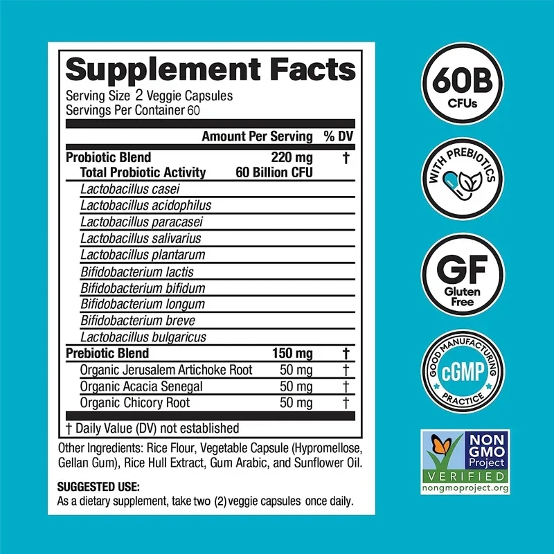 60 Billion Probiotics - Contai - Probiotic 60 Billion 评论和价格